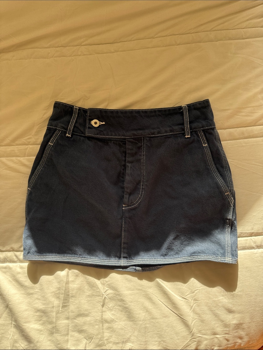Helsa Denim Mini Skirt - size S
